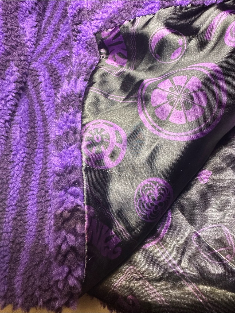 Dolls Kill x Willy Wonka & the Chocolate Factory Long psychedelic Coat, Small - Picture 17 of 17